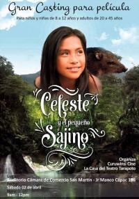 Celeste y el pequeño sajino (ampliar imagen)